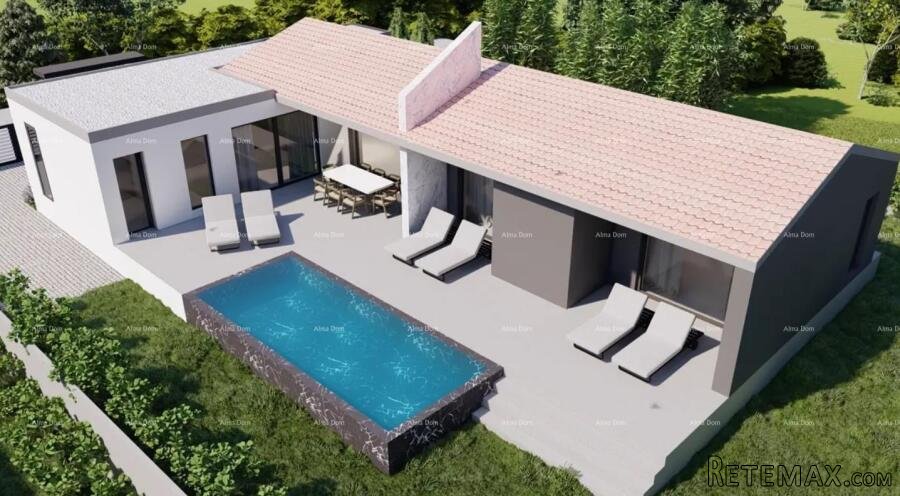Prodaja kuće s bazenom u izgradnji (roh-bau), blizina Duge.. - 4