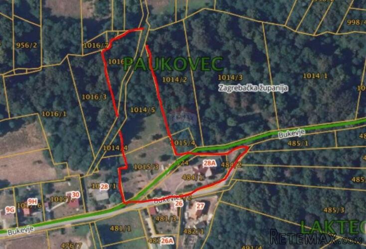 SESVETE, Bukevje, kuća novije gradnje, okućnica i šuma 6.256 - 3