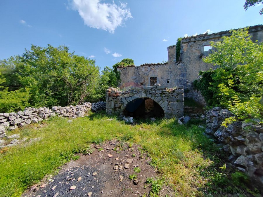 OTOK KRK, VRBNIK kamena kuća za adaptaciju sa vrtom - 10