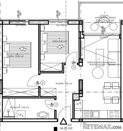 Novogradnja Veli Vrh - prizemlje, 54 m2 (A5) - 3