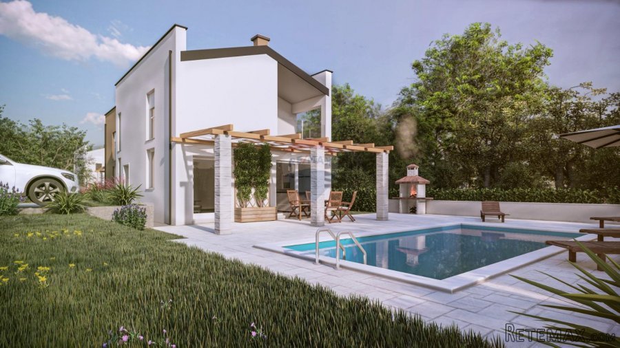 Istra, Tinjan okolica, dvojna kuća sa dvorištem - 7