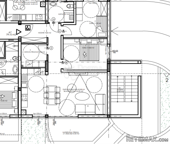 Novogradnja Veli Vrh - prizemlje, 79 m2 (A7) - 3