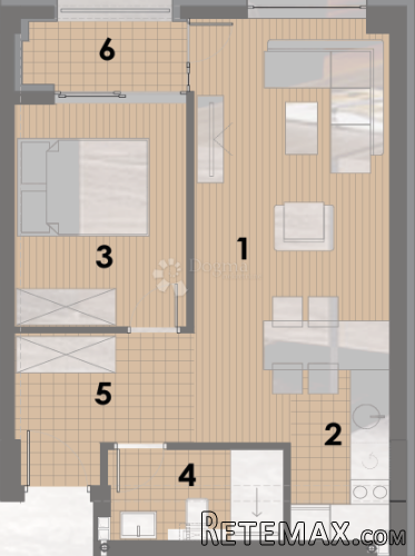 PROJEKT JAHORINA - zgrada B aparment 34 na 1. katu - 3
