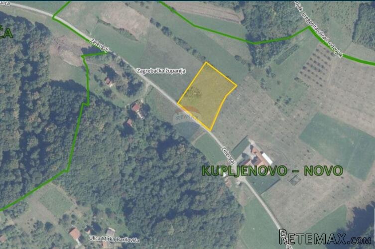 Zaprešić, Kupljenovo - građevinsko zemljište 3901 m2 - 2