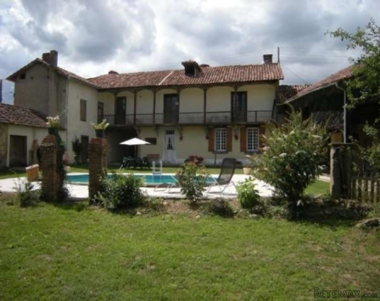 Romantic courtyard farmhouse with two..