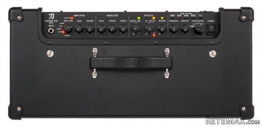 Boss KATANA MK2 100w NOVO, i Fernandes Flying V iz 1985s