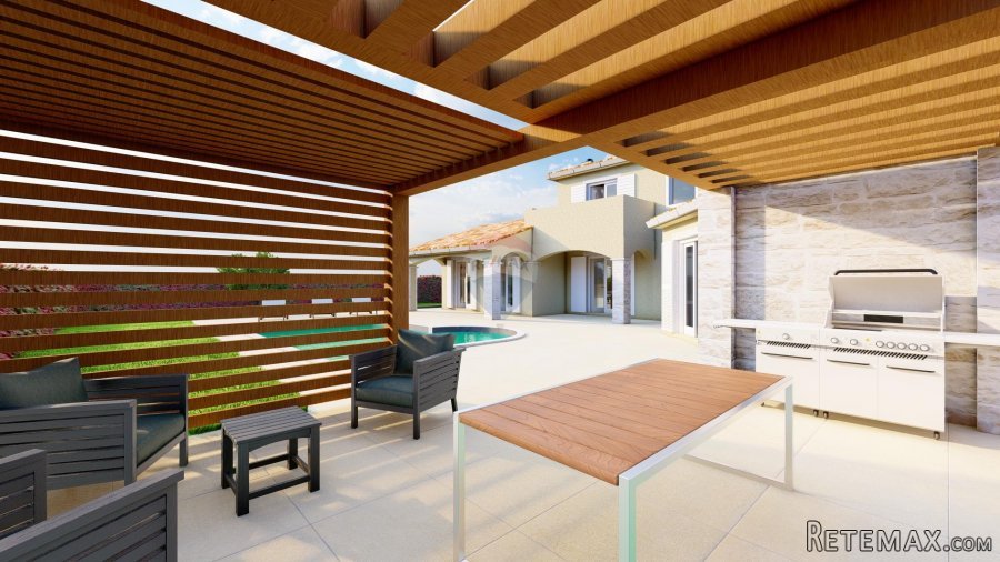 Istra, Kaštel, vila s bazenom u novogradnji - 3
