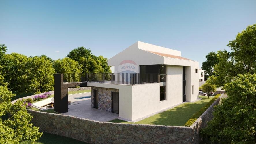 OTOK KRK, MALINSKA moderna villa sa okućnicom i bazenom - 3