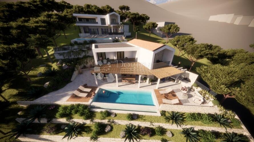 Moderna vila u izgradnji – 100 m od mora, mirna lokacija na
