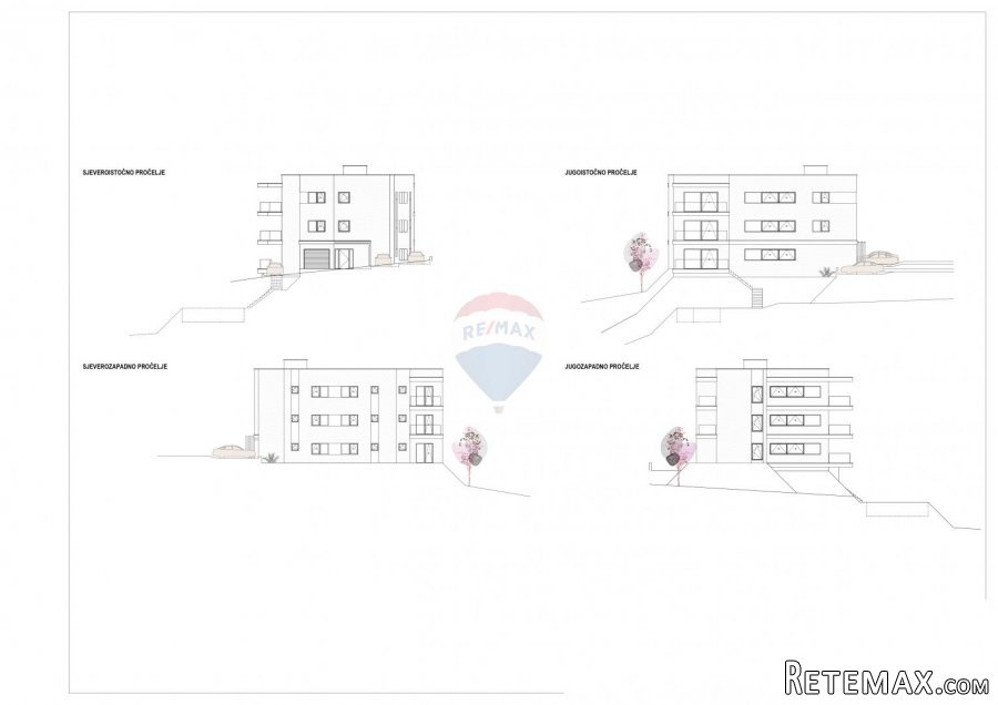OPATIJA, POBRI- zemljište s idejnim projektom za stambenu zg - 3