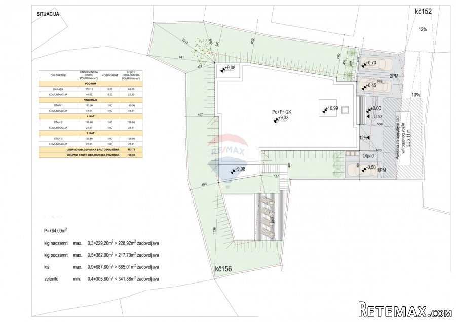 OPATIJA, POBRI- zemljište s idejnim projektom za stambenu zg - 5
