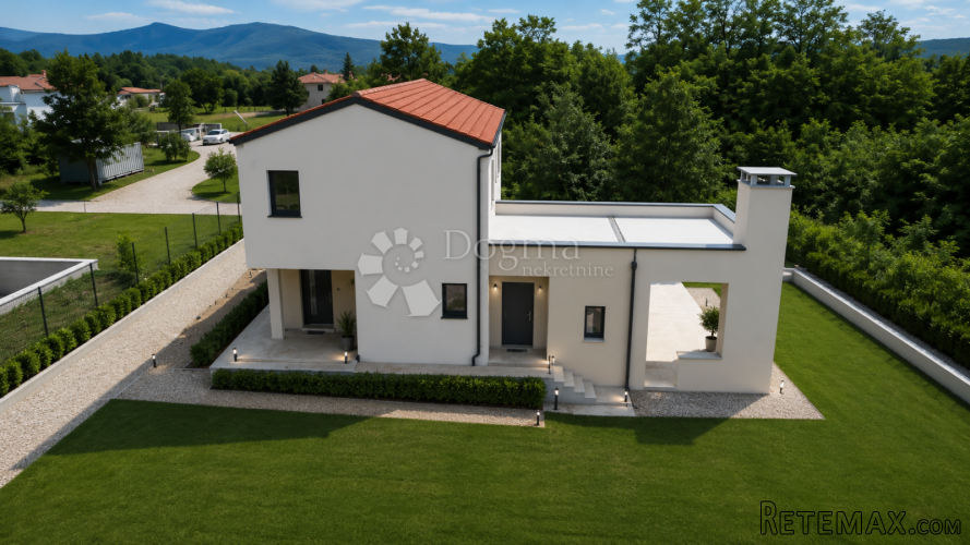 LABIN,okolica,moderna kuća u izgradnji
