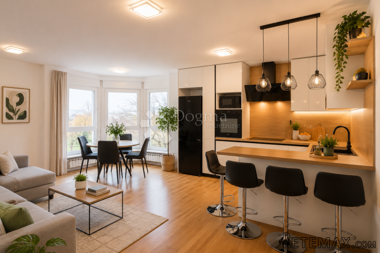 Savica – Novouređen 3-sobni stan 68 m², potpuno namješten