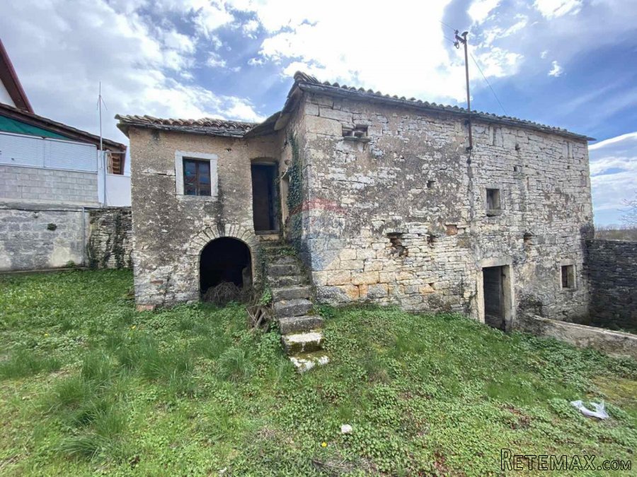 Istra, Sveti Petar u Šumi kamena kuća sa dvorištem - 10