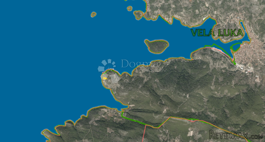 Investicija u prirodi uz more, Vela Luka.