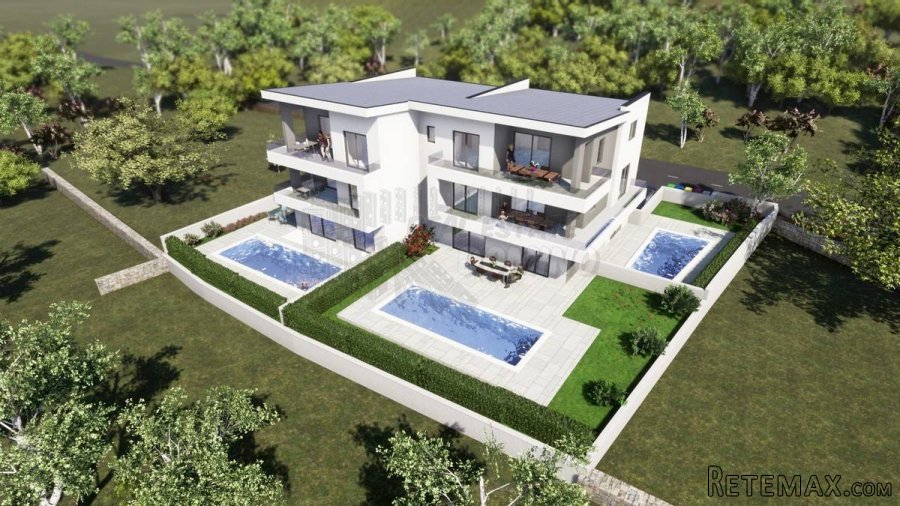 Apartman sa pripadajućim studiom i okućnicom! Malinska!
