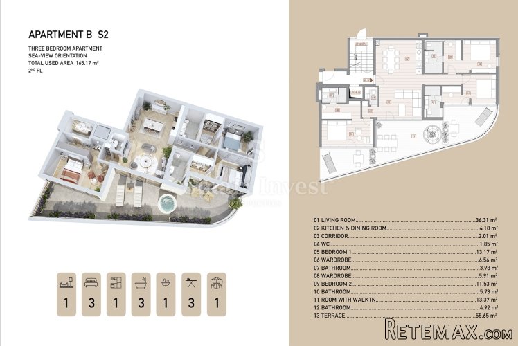 OPATIJA - CENTAR, stan 3S+DB s pogledom na more u.. - 2