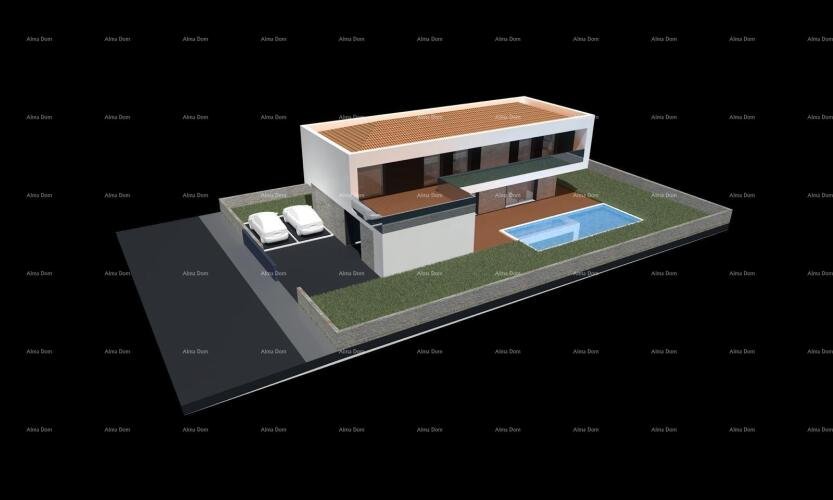 PERUŠKI, KUĆA U ROH-BAU FAZI S BAZENOM - 3