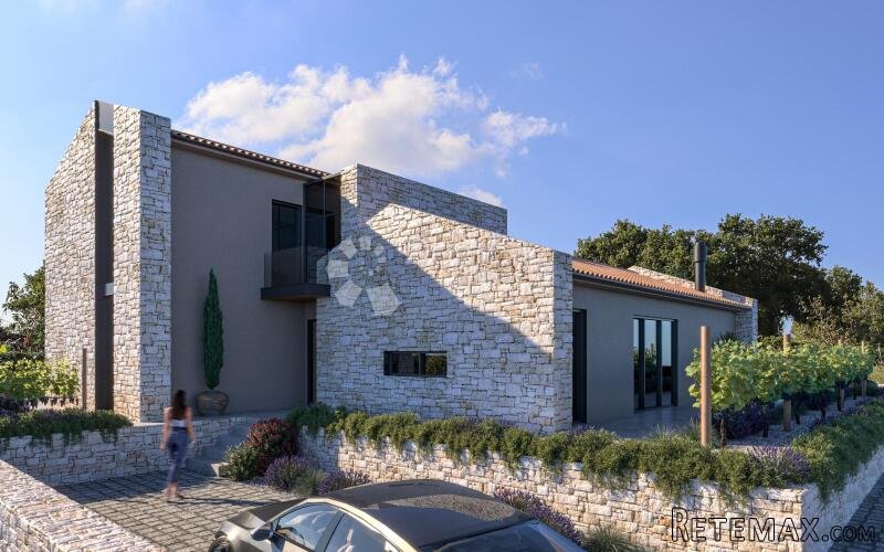 Rovinj okolica, zemljište s građevinskom dozvolom za vilu - 3