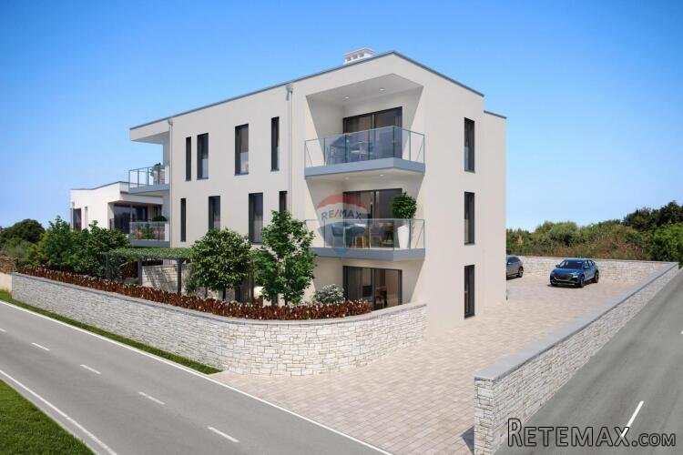 Umag, Zambratija - Moderan stan - pogled more - Novogradnja - 2