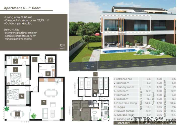 Rovinj,stanovi vrhunske kvalitete u novogradnji-131m2-Salter - 3