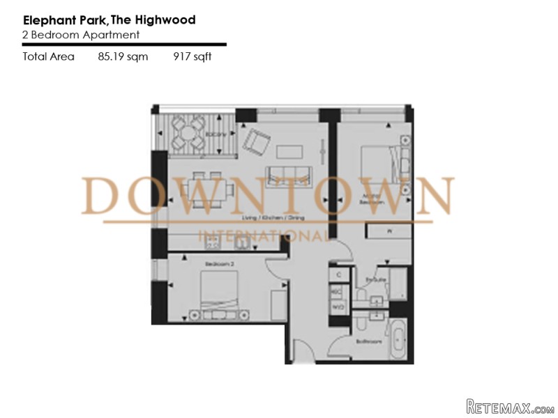 2 Bedroom, The Highwood, Elephant Park..