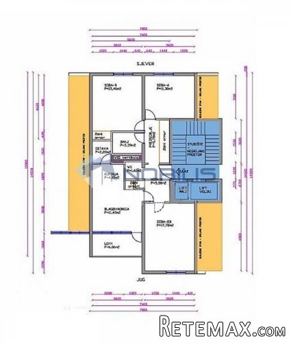 Split-Blatine 80 m2 pogled na more - 2
