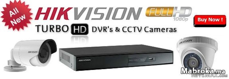 Caméras et DVRs HIKVISION à partir de 3..