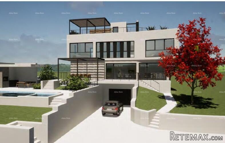 Prodaja moderne, luksuzne vile s bazenom, Kaštelir Labinci..