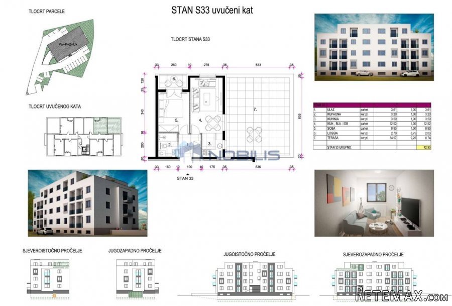 Zagreb (Retkovec), 2-sob+TERASA, 42,93 m2, S33 NOVOGRADNJA - 4