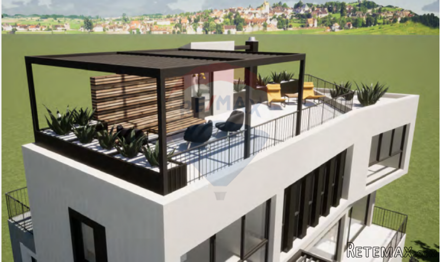Kaštelir, lijepa moderna vila u izgradnji sa bazenom - 3