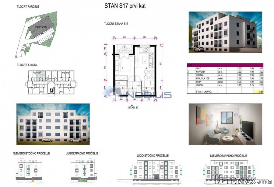 Zagreb (Retkovec), 2-sob, 33,86 m2, S17 NOVOGRADNJA - 4