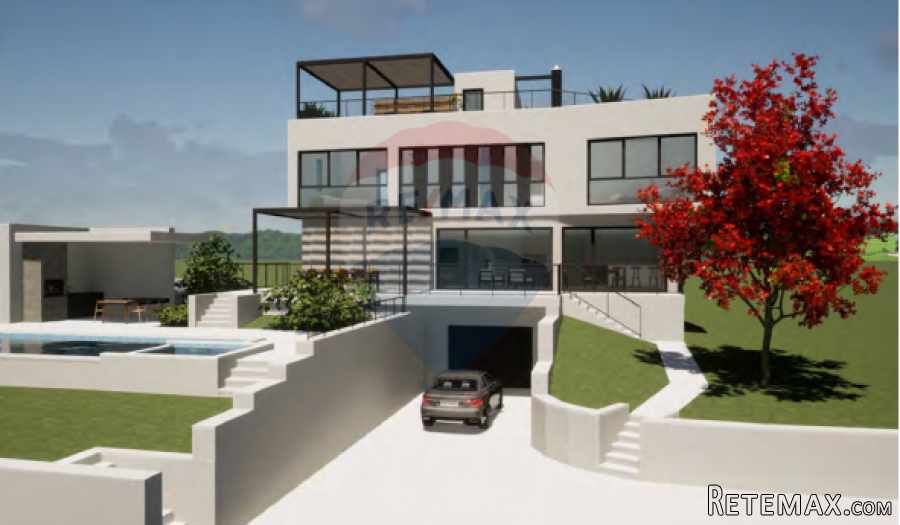 Kaštelir, lijepa moderna vila u izgradnji sa bazenom - 5
