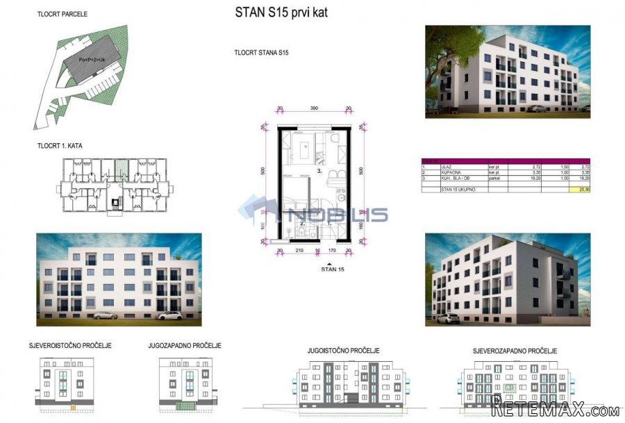 Zagreb (Retkovec), garsonjera, 25,36 m2, S15 NOVOGRADNJA - 3