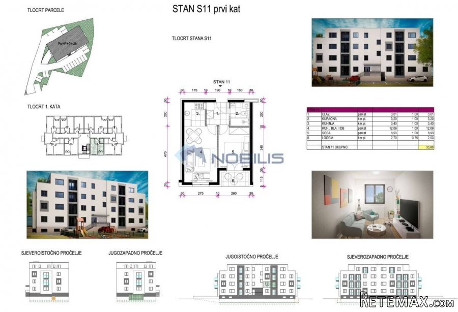Zagreb (Retkovec), 2-sob, 33,86 m2, S11 NOVOGRADNJA - 4