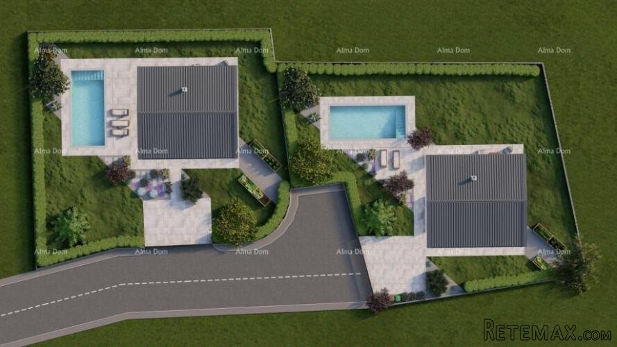 Na prodaju građevinsko zemljište s projektom i bazenom – 646..