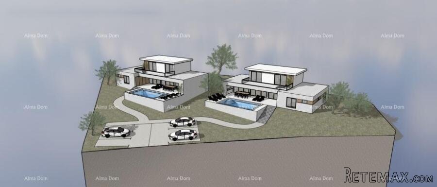 Motovun – okolica, građevinsko zemljište s projektom i doz..