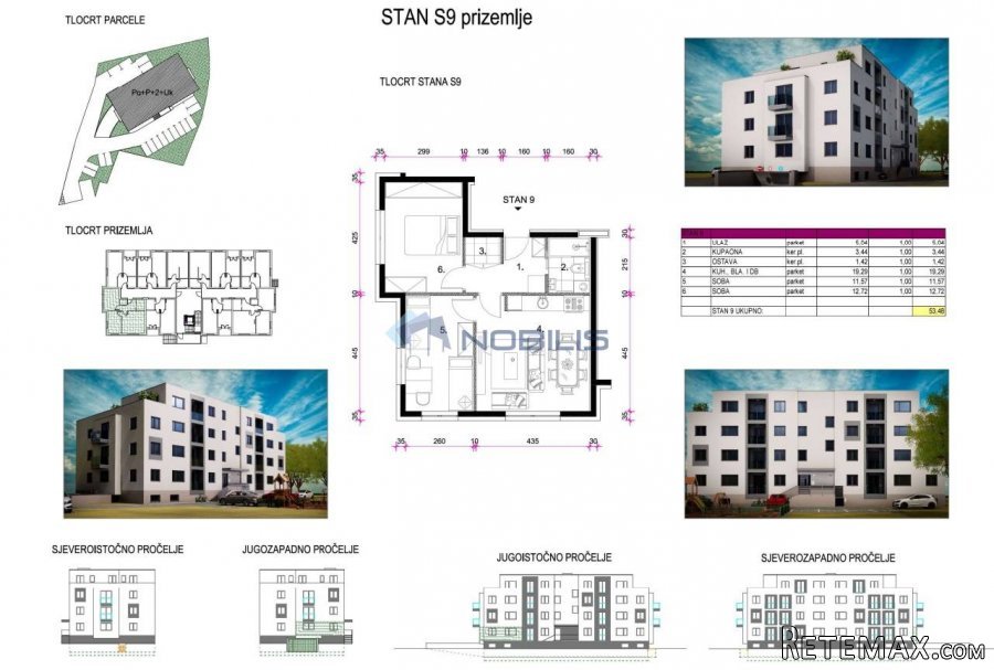 Zagreb (Retkovec), 3-sob, 53,48 m2, S9 NOVOGRADNJA - 3