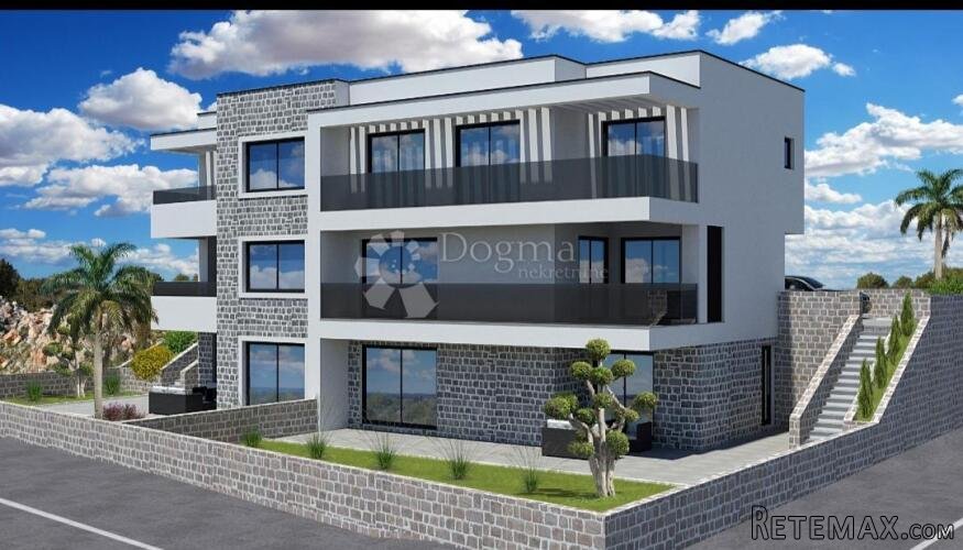 S2-novogradnja sa pogledom na more i bazenom, Vodice