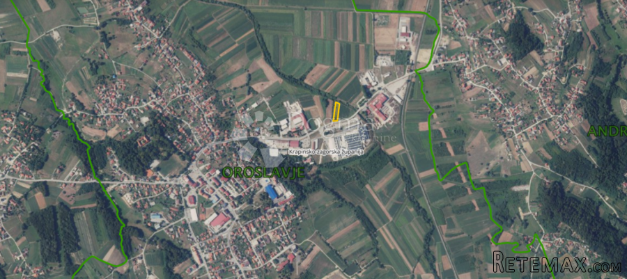 Građevinsko zemljište gospodarske namjene 1.831m² u gradu Or
