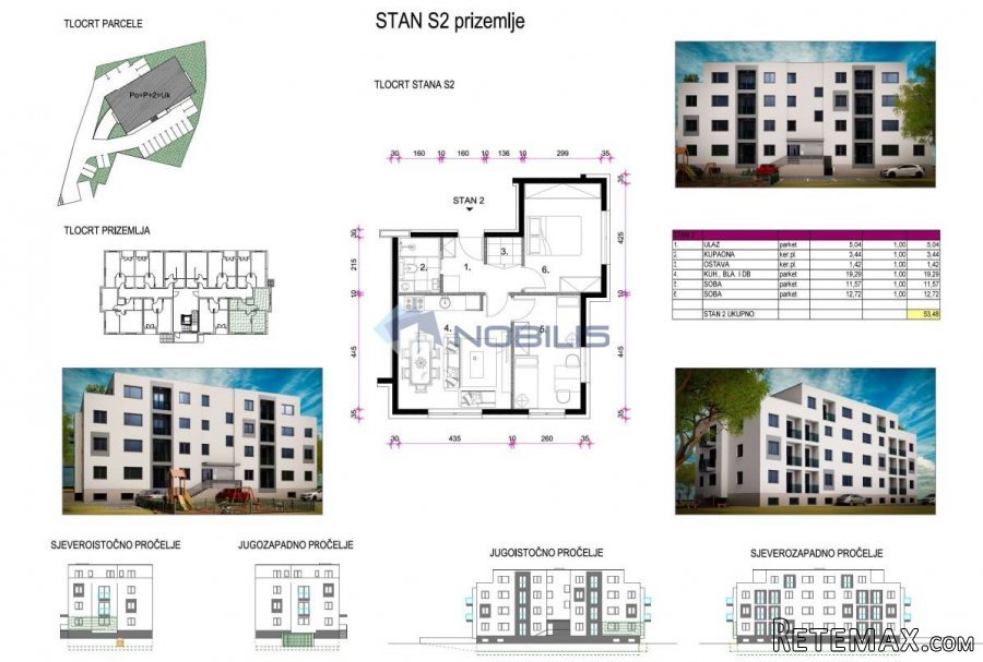 Zagreb (Retkovec), 3-sob, 53,48 m2, S2 NOVOGRADNJA - 3