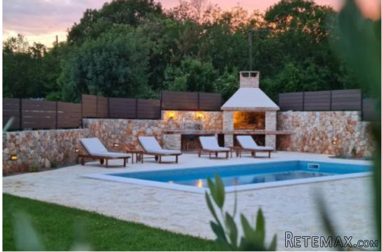 OTOK KRK-DOBRINJ moderna mediteranska kamena villa s bazenom - 3