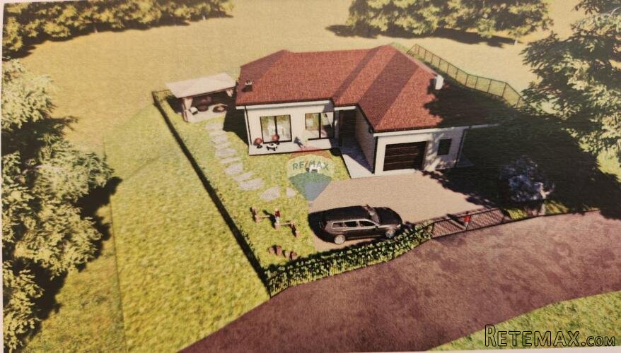 Rijeka, Klana - građevinski teren sa projektom i dozvolom