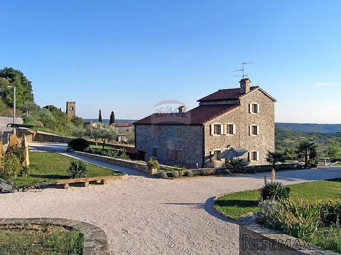 Buje: Kamena kuća s panoramskim pogledom na more i Istru - 3