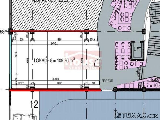 Agencijska oznaka lokala je 9108477, Novi Sad.. - 2