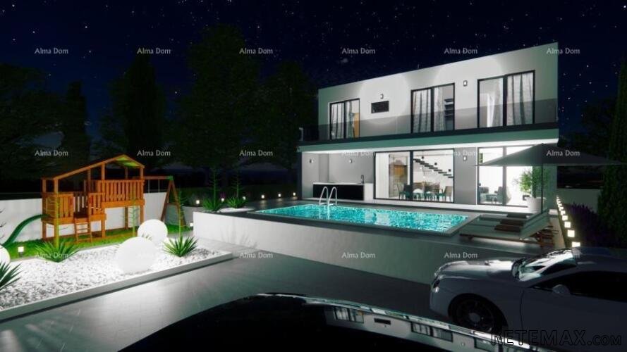KANFANAR - Građevinsko zemljište 512 m² s idejnim projektom