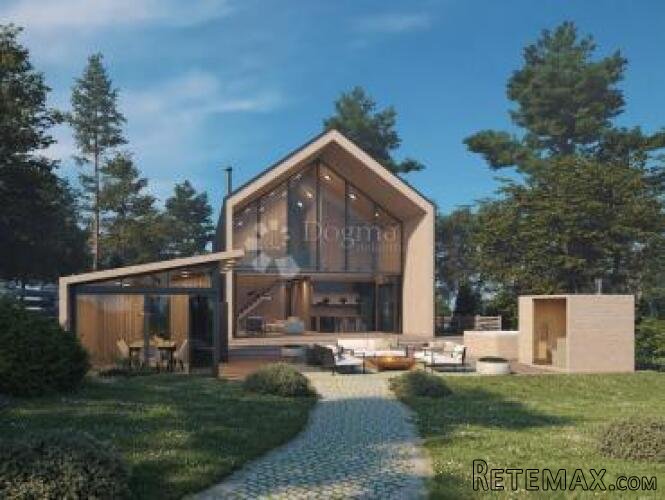 Zemljište s idejnim projektom za montažnu kuću - Vrbovsko