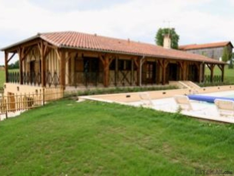 Modern House With Half-Timbered Walls..