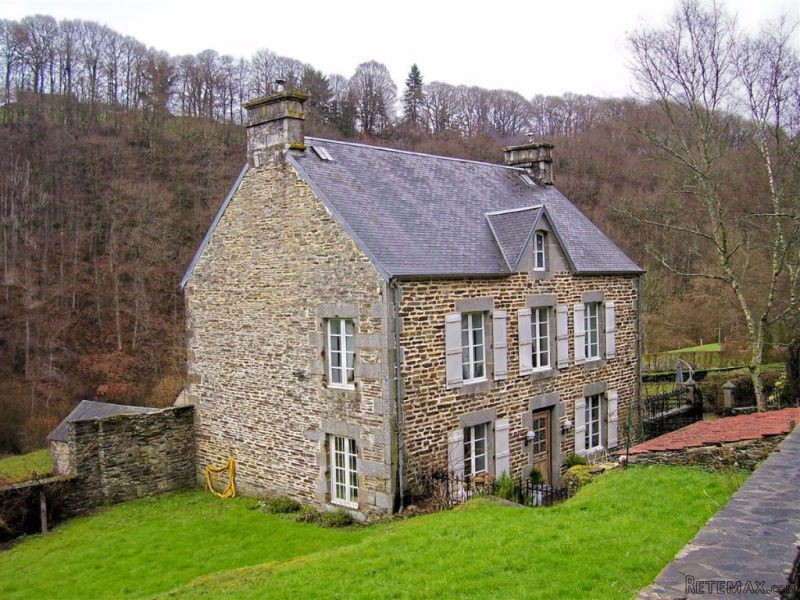 Stone House Set Near A River