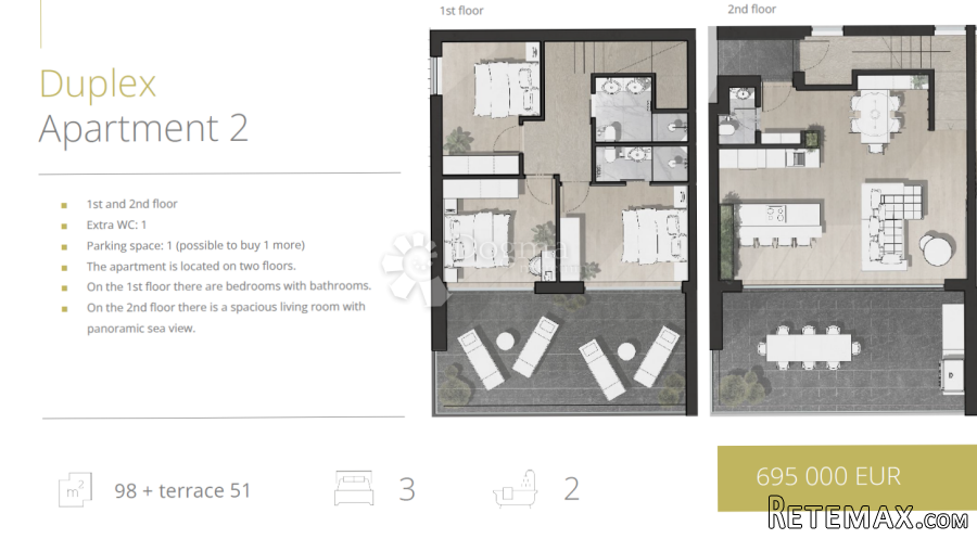 DRAGE PAKOŠTANE LUXURY APARTMENT FIRST LINE TO THE SEA - A2 - 3